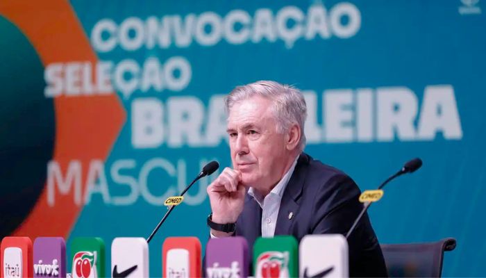 © RAFAEL RIBEIRO/CBF\r\r\r\r  Carlo Ancelotti convoca seleção para dois últimos amistosos de 2025